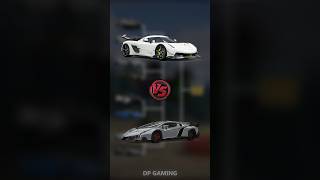 Koenigsegg Jesko Absolut vs Lamborghini Veneno battle Which car will win 😎 [upl. by Neumeyer]