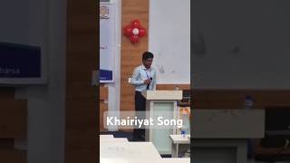 Khairiyat Song  Arijit Singh  Live  Arup Samanta [upl. by Ilaw]