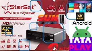 StarSat srX7 EXTREME Satellite 4K Android Reciver Full Update For sale used [upl. by Aigneis]