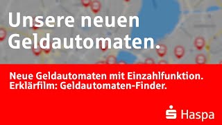 Haspa GeldautomatenFinder  Hamburger Sparkasse  Neue Geldautomaten mit Einzahlfunktion [upl. by Nomaj]