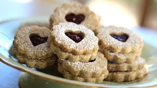 Beths Linzer Cookie Recipe for Valentines Day  ENTERTAINING WITH BETH [upl. by Yeliac]