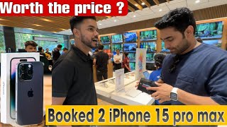 Booked the 2 iPhone 15 pro max worth 330000 Rupees 😰  Worth the price 🥵  Ajju0008 [upl. by Azerila]