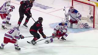 Igor Shesterkin keeps Rangers alive with a big save on Teravainen in game 6 16 may 2024 [upl. by Rabjohn]