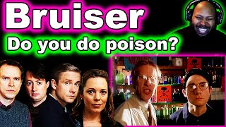 Bruiser  Do you do poison David Mitchell Robert Webb Olivia and Martin Freeman Colman Reaction [upl. by Atirahs]