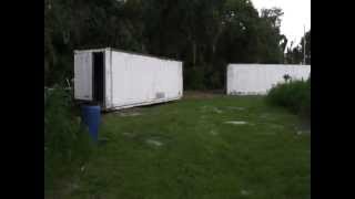 Shipping Container Insulated Refrigerated Aluminum Retreat Home or Work Shop [upl. by Jeth474]