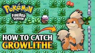 How To Catch Growlithe In Pokemon Fire Red  Kanto Region [upl. by Odo]