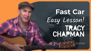 Fast Car by Tracy Chapman  Easy Guitar Lesson [upl. by Slayton29]