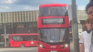 Shabby FRV  TFL Bus Route U5 Uxbridge  Hayes amp Harlington  Enviro 400 EV City  Abellio [upl. by Kreis559]