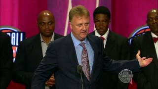 1992 US Olympic quotDreamquot Teams Basketball Hall of Fame Enshrinement Speech [upl. by Kcaj]