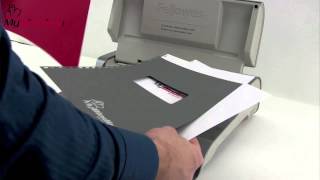 Fellowes Quasar E500 Electric Comb Binding Machine Demo [upl. by Marti]