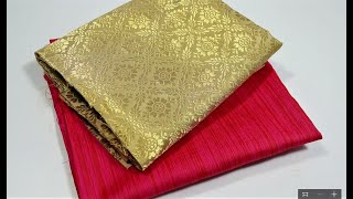 Most beautiful silk saree blouse design [upl. by Tocci]