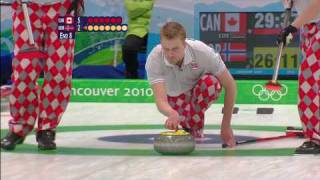 Mens Curling Full Gold Medal Match  CAN v NOR  Vancouver 2010 Olympics [upl. by Fitzhugh]