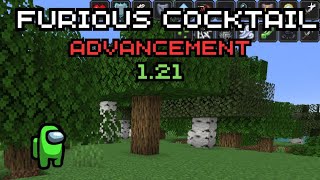 Minecraft 121 quotFurious Cocktailquot Advancement Tutorial [upl. by Yhtrod652]