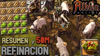 Un Resumen de 50M y Refinando Mineral  Albion Online [upl. by Atteuqnas]