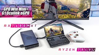 The New GPD Win Mini Transforms Into A 1440P AAA Gaming PC Oculink 7600M XT [upl. by Alag]