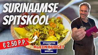 Surinaamse spitskool stoofpot Lekker eten voor € 250 pp [upl. by Notsnhoj]