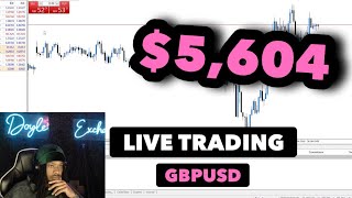 How I Made 5604 Scalping The 5 Minute Chart  Live Trading FOREX [upl. by Zipporah996]