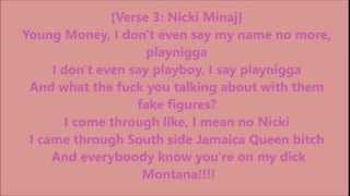 French Montana  Freaks Lyrics Ft Nicki Minaj [upl. by Sheeree]