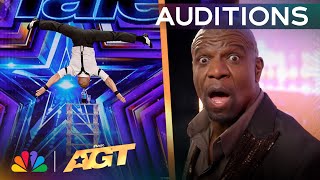 Illya and Anastasiia Strakhov STUN The Judges With Head Balancing  Auditions  AGT 2024 [upl. by Coreen]