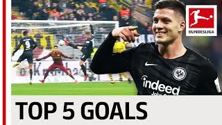 Luka Jovic  Top 5 Goals [upl. by Kruter]