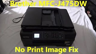 Brother MFCJ475DW Printing Blank Pages Fix [upl. by Eerdua]