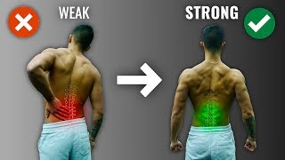 How To Get A Strong Lower Back The RIGHT Way 4 Must Do Exercises [upl. by Ojahtnamas]