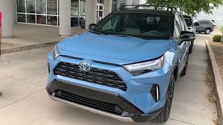 2022 Toyota Rav4 HYBRID XSE in CAVALRY BLUE [upl. by Aivirt]