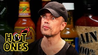 Peter Dinklage Breathes Fire While Eating Spicy Wings  Hot Ones [upl. by Innek964]