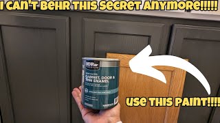 BEHR PREMIUM 1 qt PPU1808 InteriorExterior Cabinet Door amp Trim Paint REVIEW HALL BATH PART 1 [upl. by Fogg]