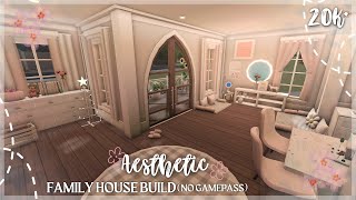 20K BLOXBURG SPRING AESTHETIC FAMILY HOUSE BUILD NO GAMEPASS [upl. by Ruddie]