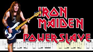 Iron Maiden  Powerslave Bass Tabs  Notation By ChamisBass chamisbass ironmaiden metalbass [upl. by Kendall]