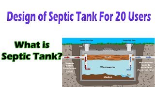 Design Of Septic Tank For 20 Users  What is Septic Tank [upl. by Chloris]