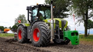 Onland ploegen CLAAS Xerion 3800 Kverneland LO100 variomat [upl. by Jackquelin]