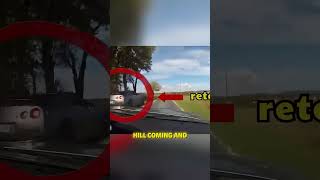 Nissan GTR Goes Airborne Onto A Roundabout dashcam badaccident NissanGTR [upl. by Atilrahc]