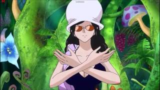 One Piece Nico Robin Mil Fleurs  Campo de Flores HD [upl. by Kamin]