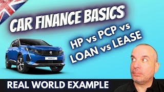 UK Car Finance Basics Explained  PCP VS LOAN vs LEASE vs HP [upl. by Retloc894]