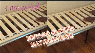 ESPEVAR Slatted Mattress Bed Frame IKEA  Easy Assembly With Instructions  TIY diy [upl. by Aymer]