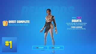 Collect Gem Fragments At Docks  Fortnite Shanta Quest [upl. by Ahsilet]