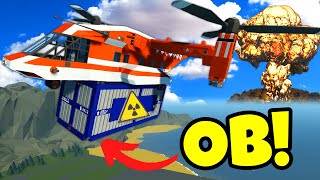 OB CRASHED Our Helicopter Carrying a NUKE in Stormworks Multiplayer [upl. by Frants]