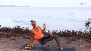 Hybrid Yoga with weights  Yoga Sculpt with Dumbbell [upl. by Zoie968]