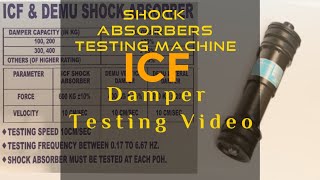 HOW TO  ICF Damper  Testing Shock Absorbers Testing Machine Indian railwayrailway machine [upl. by Eniamzaj]