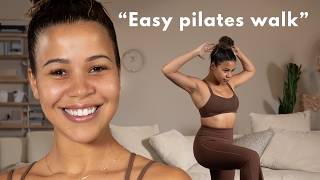 COMPLETE BEGINNER PILATES WALK  BACK AT IT series growwithjo [upl. by Enialb]