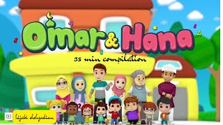 Omar amp Hana  Compilation of series Omar amp Hana  Islamic Cartoons [upl. by Neva]