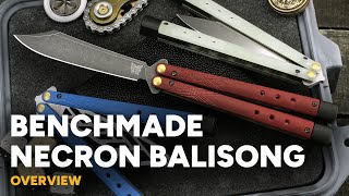 Benchmade Necron Balisong  Adjustable Butterfly Knife Overview [upl. by Salokkin939]