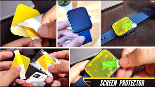 Screen guard for NOISE COLORFIT PULSE 2 Smartwatch screen protector how to install complete demo [upl. by Selry343]