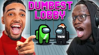 DEJI PLAYS AMONG US WITH BETA SQUAD DUMB LOBBY EDITION [upl. by Forkey]