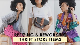 THRIFT HACKS Simple Ways to Alter amp DOWNSIZE Thrift Store Items TIPS amp TRICKS💡 [upl. by Stockton]