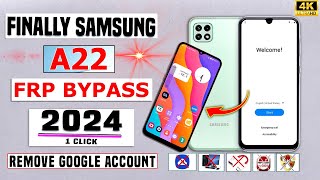 Without Pc💯2024  Samsung Galaxy A22 FRP Bypass Android 13 Without Computer ✅ Remove Google Account [upl. by Osborne]