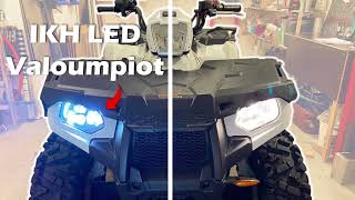 IKH Ledvaloumpiot asennus ja testi  Polaris Sportsman 570 [upl. by Noit]