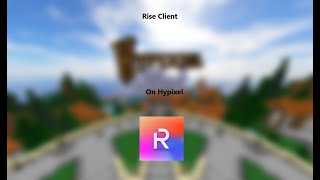 This Client is Still not dead yet on Hypixel ft Rise Client [upl. by Blank385]